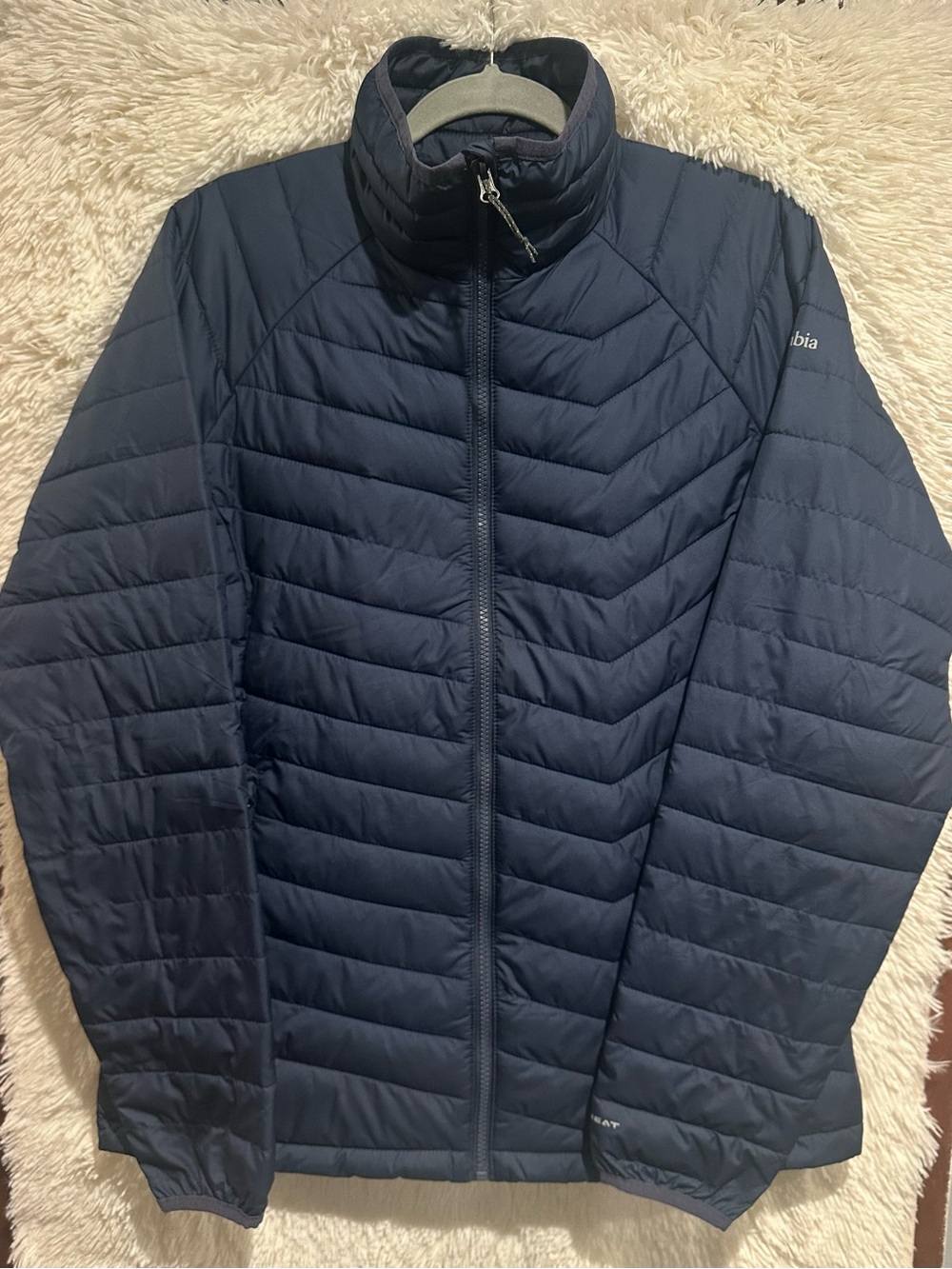 Columbia Navy Blue Omni-Heat Jacket